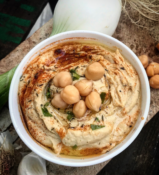 Houmous maison au tahin torréfié